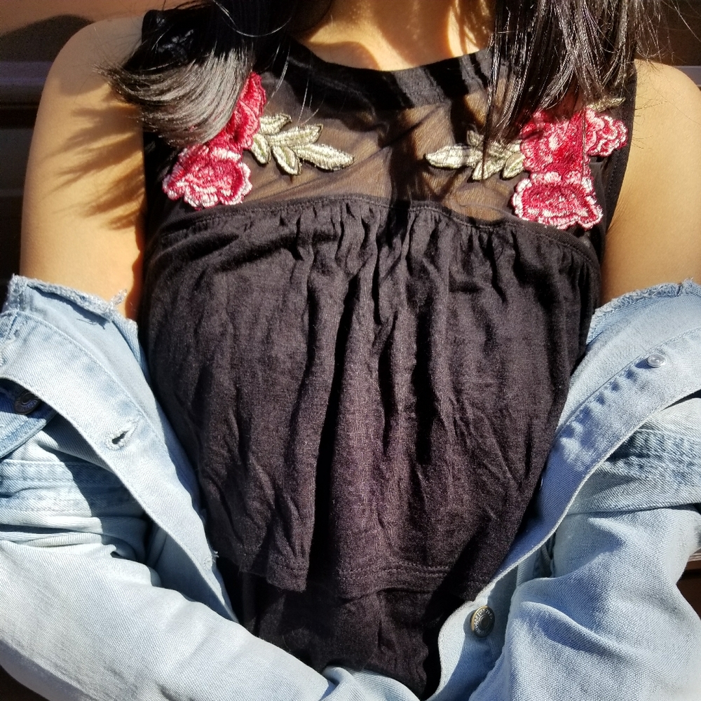 Flowy Black Top